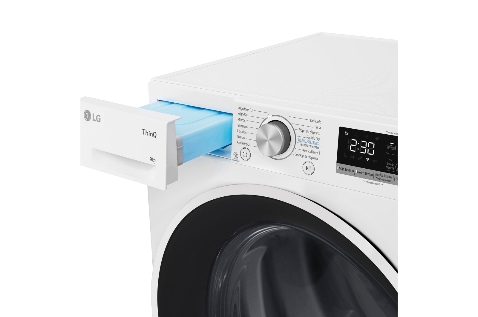 LG 9kg Dula Inverter Secadora con Bomba de Calor Blanca A++, RH90V5AV6N