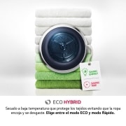 LG 9kg Dula Inverter Secadora con Bomba de Calor Blanca A++, RH90V5AV6N