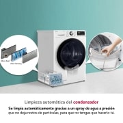 LG 9kg Dula Inverter Secadora con Bomba de Calor Blanca A++, RH90V5AV6N