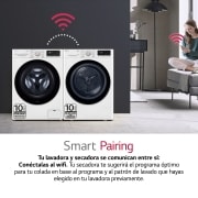 LG 9kg Dula Inverter Secadora con Bomba de Calor Blanca A++, RH90V5AV6N