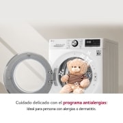 LG Secadora con Bomba de calor Dual Inverter 9kg, Clasificación A++, Blanca, Serie 5, RH90V5AV6Q