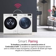 LG Secadora con Bomba de calor Dual Inverter 9kg, Clasificación A++, Blanca, Serie 5, RH90V5AV6Q