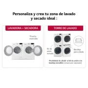 LG Secadora con Bomba de calor Dual Inverter 9kg, Clasificación A++, Blanca, Serie 5, RH90V5AV6Q