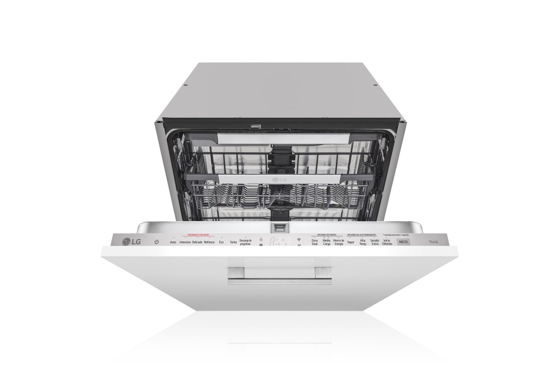 LG LavavajillasIntegrable, LG QuadWashTM Steam, A con lavado a vapor y tercera bandeja , DB475TXS