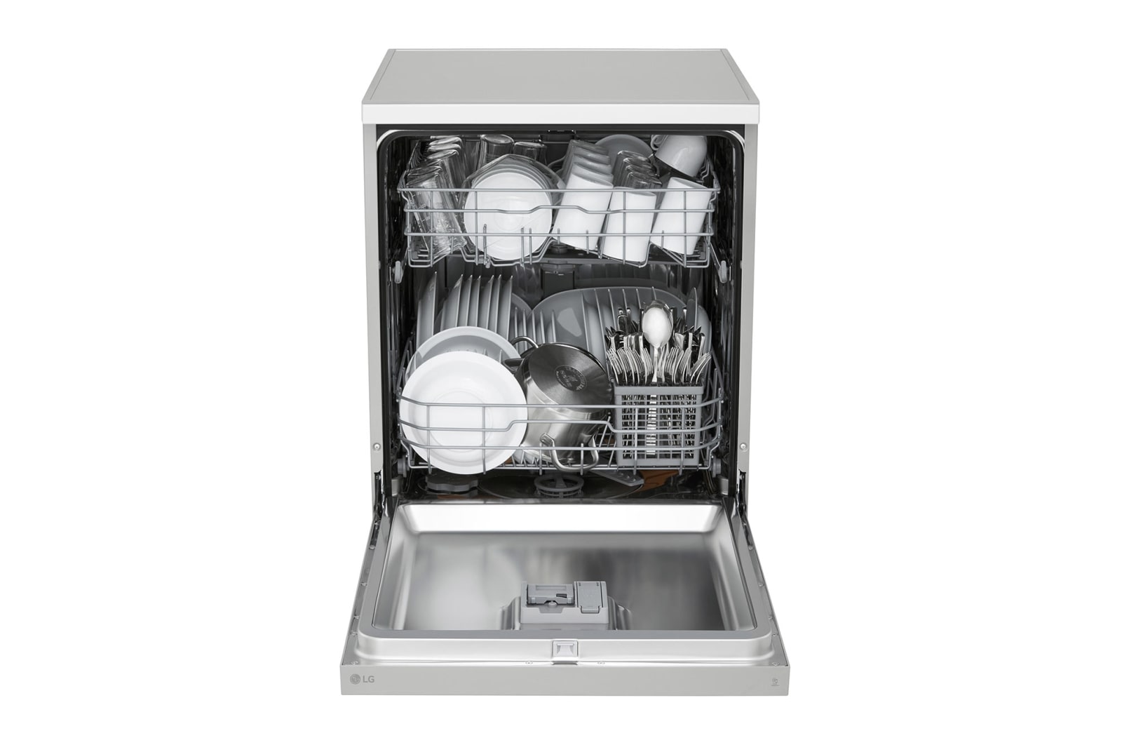 LG Outlet Lavavajillas LG QuadWash, Direct Drive, Inox antihuellas, D, DF141FV.OUTLET