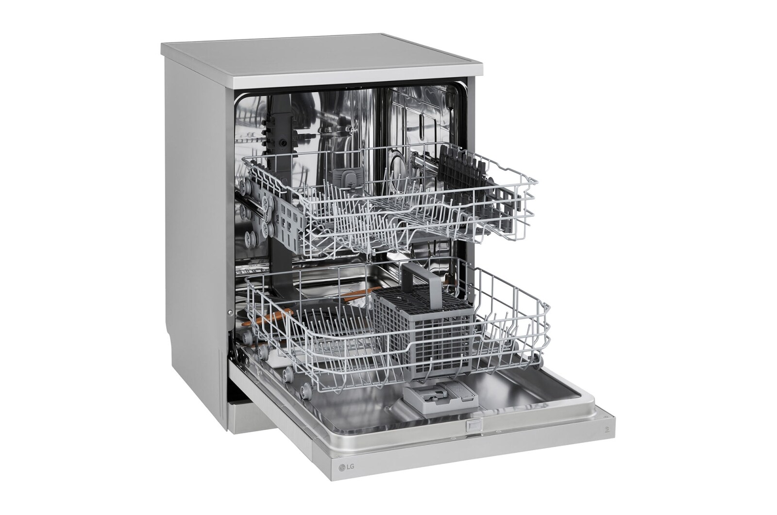 LG Outlet Lavavajillas LG QuadWash, Direct Drive, Inox antihuellas, D, DF141FV.OUTLET