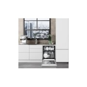 LG Outlet Lavavajillas LG QuadWash, Direct Drive, Inox antihuellas, D, DF141FV.OUTLET