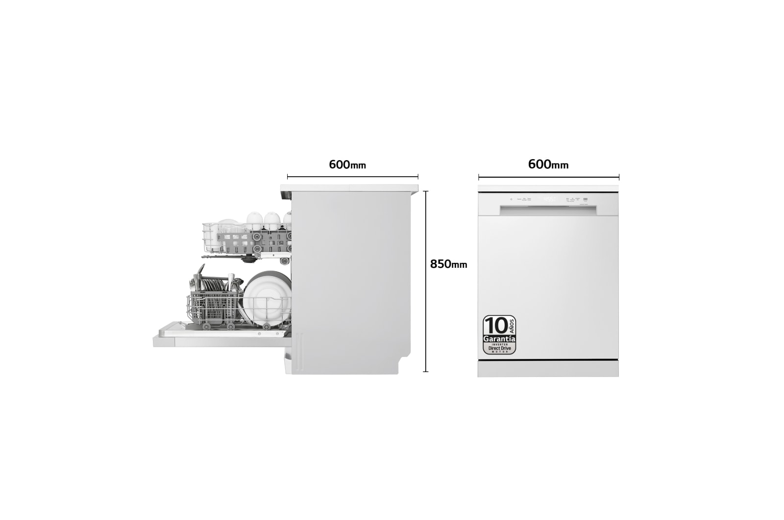 LG Outlet Lavavajillas LG QuadWashTM, Blanco , D, DF141FW.OUTLET