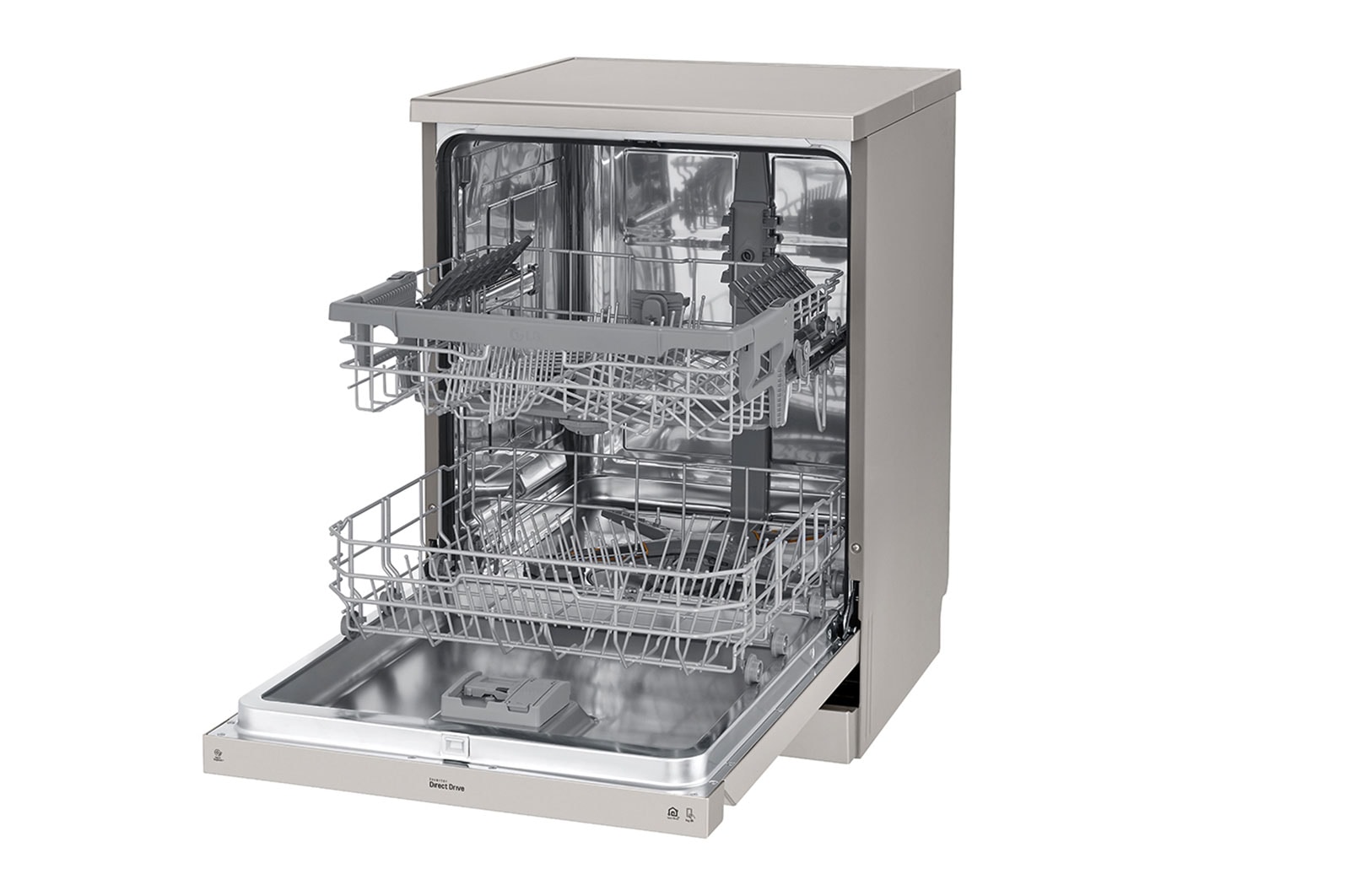 LG Lavavajillas LG QuadWash™, Inox antihuellas, clasificación E, DF222FP