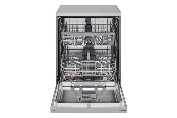 LG Outlet Lavavajillas LG QuadWash ™ , con lavado a vapor, Inox antihuellas, D, DF242FPS.OUTLET