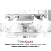 LG Lavavajillas LG QuadWash ™  , con lavado a vapor, Inox antihuellas, D, DF242FPS