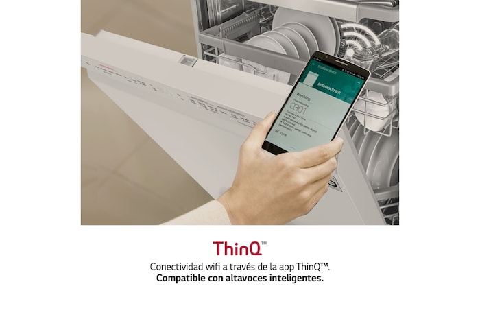 LG Outlet Lavavajillas LG QuadWash ™ , con lavado a vapor, Blanco, D, DF242FWS.OUTLET