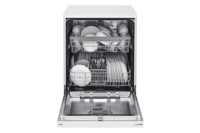 LG Outlet Lavavajillas LG QuadWash ™ , con lavado a vapor, Blanco, D, DF242FWS.OUTLET