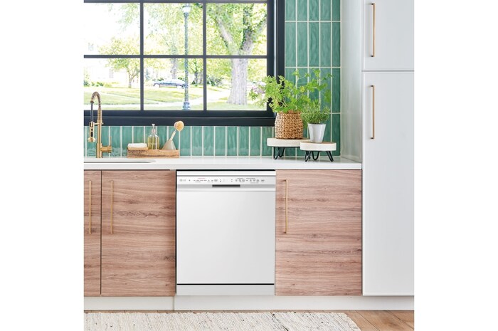 LG Outlet Lavavajillas LG QuadWash ™ , con lavado a vapor, Blanco, D, DF242FWS.OUTLET