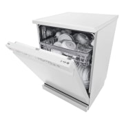 LG Lavavajillas LG QuadWash ™ , con lavado a vapor, Blanco, D, DF242FWS