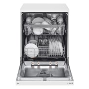 LG Lavavajillas LG QuadWash ™ , con lavado a vapor, Blanco, D, DF242FWS
