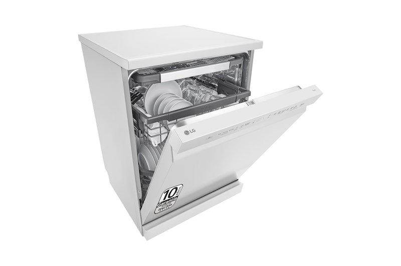 LG Lavavajillas blanco LG QuadWash<sup>TM</sup>, Direct Drive , C, con tercera bandeja, DF355FW