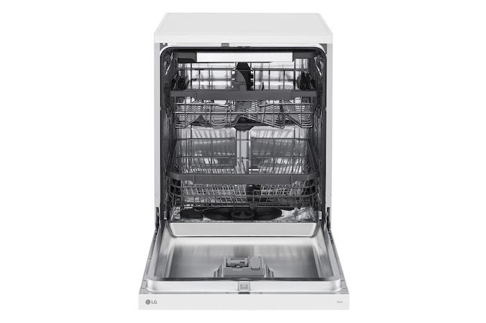 LG Lavavajillas blanco LG QuadWash<sup>TM</sup>, Direct Drive , C, con tercera bandeja, DF355FW