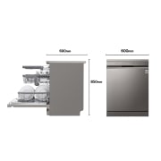 LG Outlet Lavavajillas LG QuadWashTM, B, Inox Antihuellas, DF365FPS.OUTLET