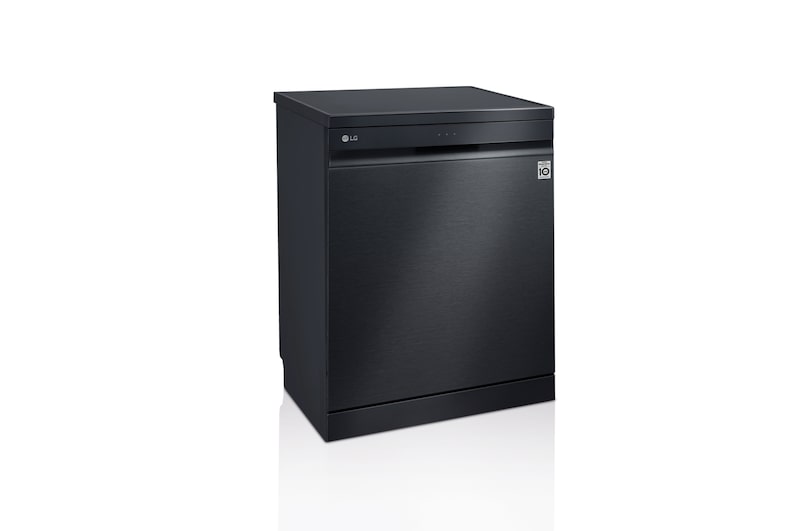 LG Lavavajillas LG QuadWash™ , TrueSteam,  Acero negro mate, clasificación  C, con lavado a vapor y tercera bandeja , DF455HMS