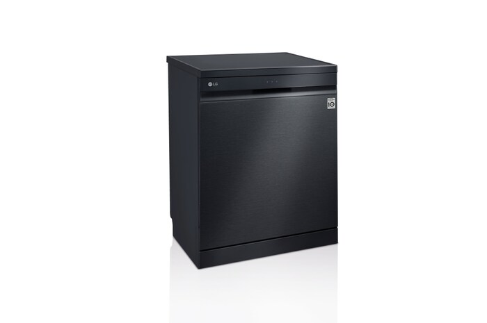 LG Lavavajillas LG QuadWash™ , TrueSteam, Acero negro mate, clasificación C, con lavado a vapor y tercera bandeja , DF455HMS