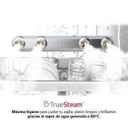 LG Lavavajillas LG QuadWash™ , TrueSteam,  Acero negro mate, clasificación  C, con lavado a vapor y tercera bandeja , DF455HMS