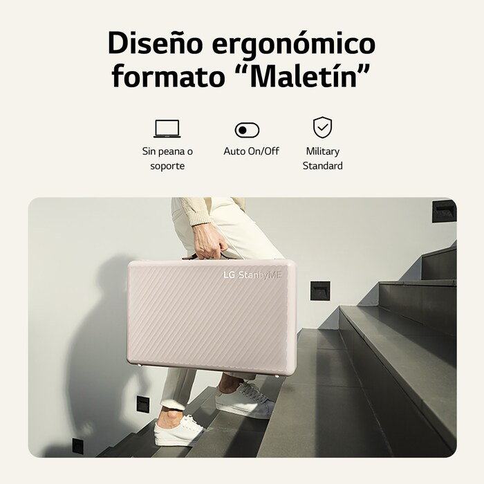 LG Stanbyme Go, el único Smart TV portátil y táctil que te acompaña estés donde estés., 27LX5QKNA