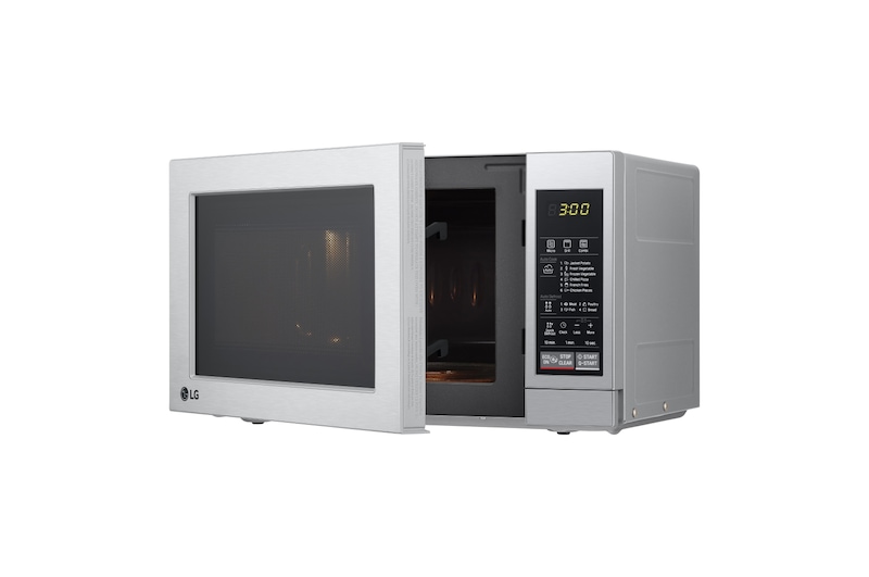 LG Microondas con grill, color acero inoxidable, 19 litros de capacidad, 700W , MH6044V