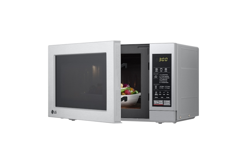 LG Microondas con grill, color acero inoxidable, 19 litros de capacidad, 700W , MH6044V