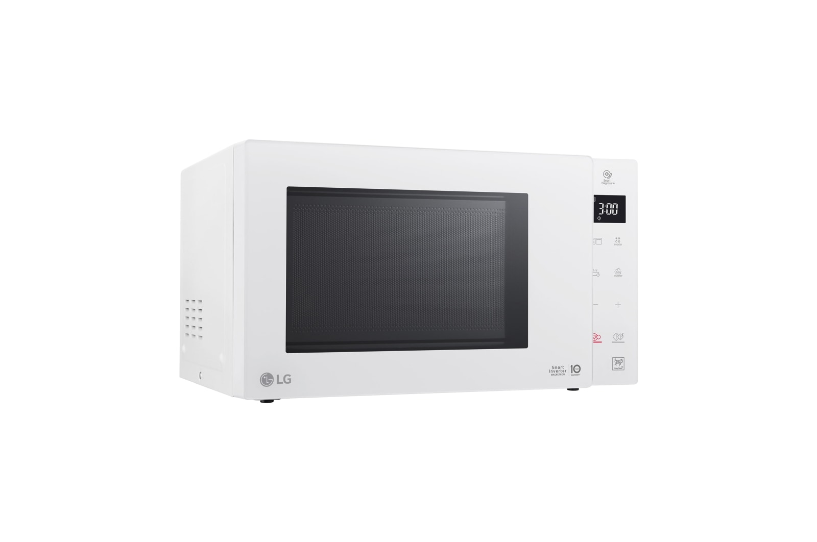 LG Microondas Grill Blanco Smart Inverter 1000W de 23 litros, MH6336GIH