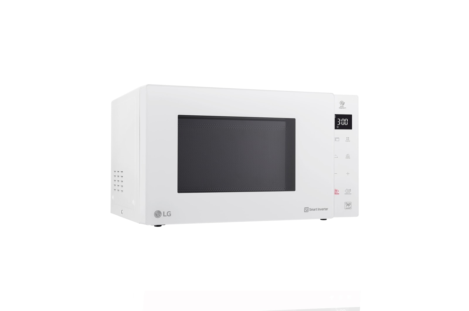 Vista frontal de Outlet Microondas Grill Blanco Smart Inverter 1000W de 25 litros MH6535GDH.OUTLET