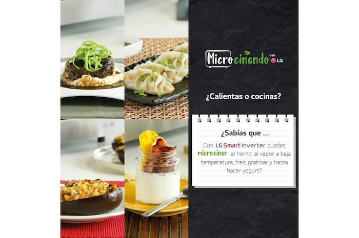 LG Microondas Grill Blanco Smart Inverter 1000W de 25 litros, MH6535GDH