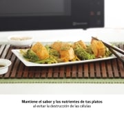 LG Microondas Grill Negro Inverter 1000W de 25 litros, MH6535GIB