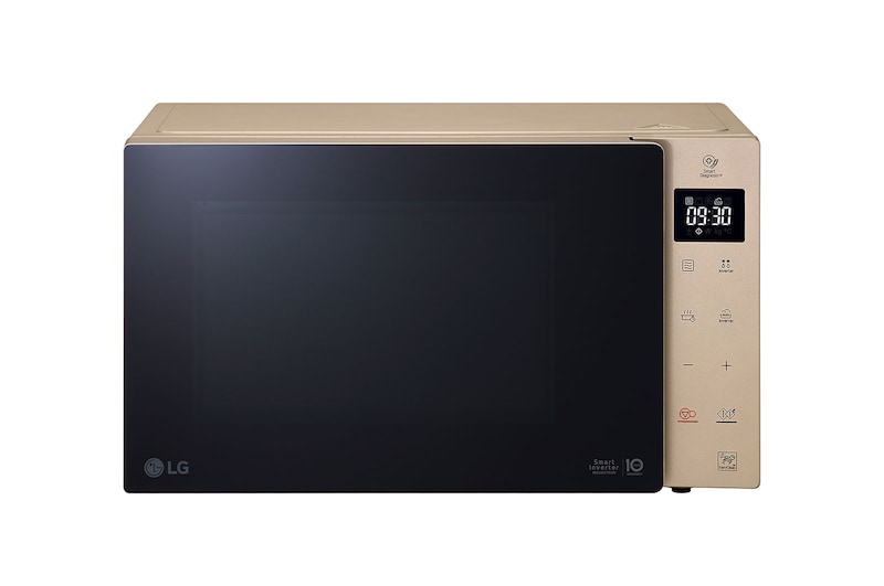 Vista frontal de Microondas Grill Smart Inverter 1000W de 25 litros, Champagne MH6535GISA