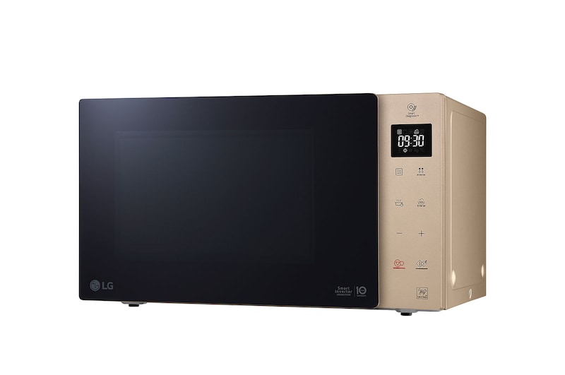 LG Microondas Grill Smart Inverter 1000W de 25 litros, Champagne, MH6535GISA