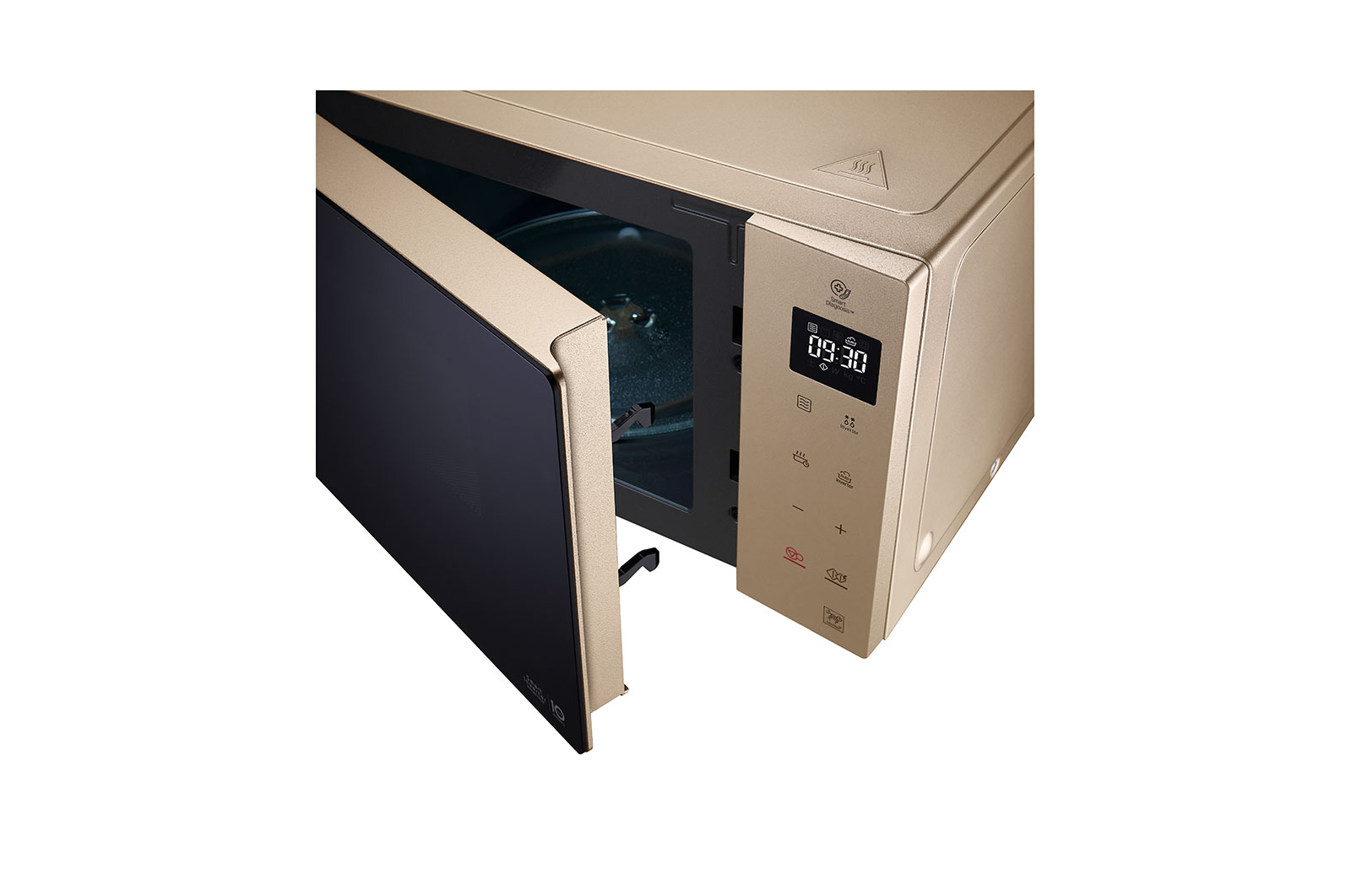 LG Microondas Grill Smart Inverter 1000W de 25 litros, Champagne, MH6535GISA