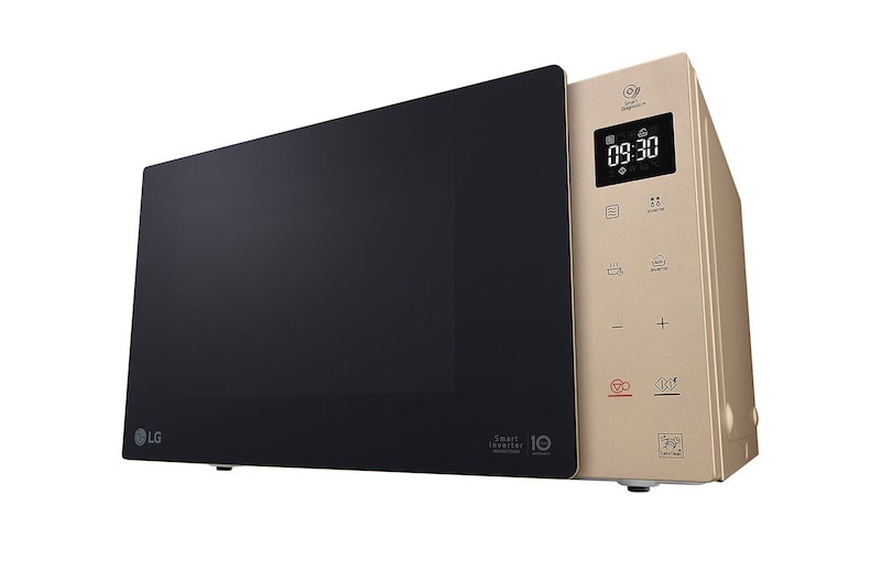 LG Microondas Grill Smart Inverter 1000W de 25 litros, Champagne, MH6535GISA