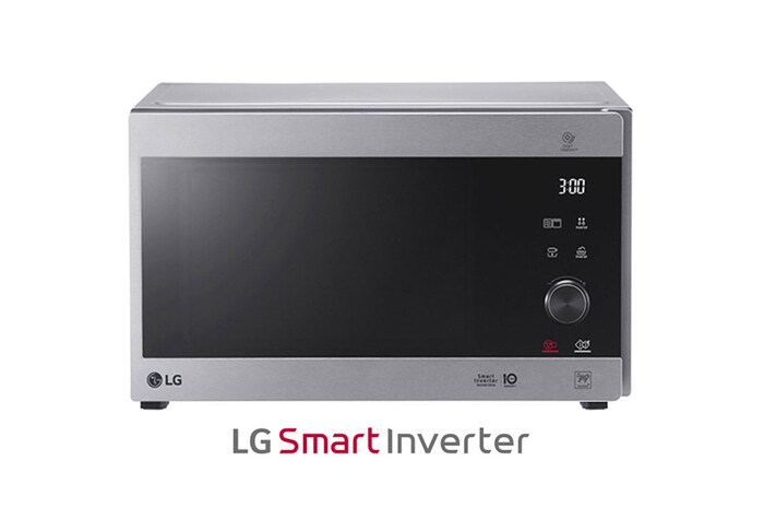LG Microondas Grill Inox Smart Inverter 1000W de 25 litros, MH6565CPS