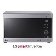 Vista frontal de Microondas Grill Inox Smart Inverter 1000W de 25 litros MH6565CPS