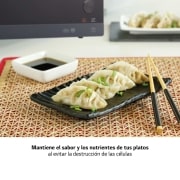 LG Microondas Grill Smart Inverter 1000W de 25 litros, Acero negro, MH6565CPW