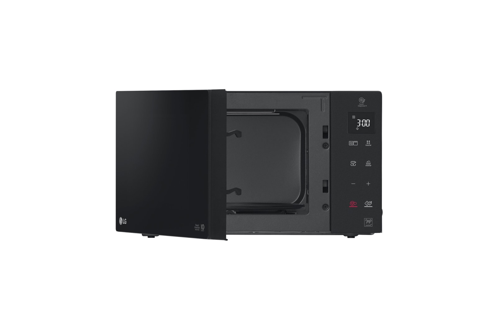 LG Outlet Microondas Grill Negro Smart Inverter 1200W de 32 litros , MH7235GPS.OUTLET