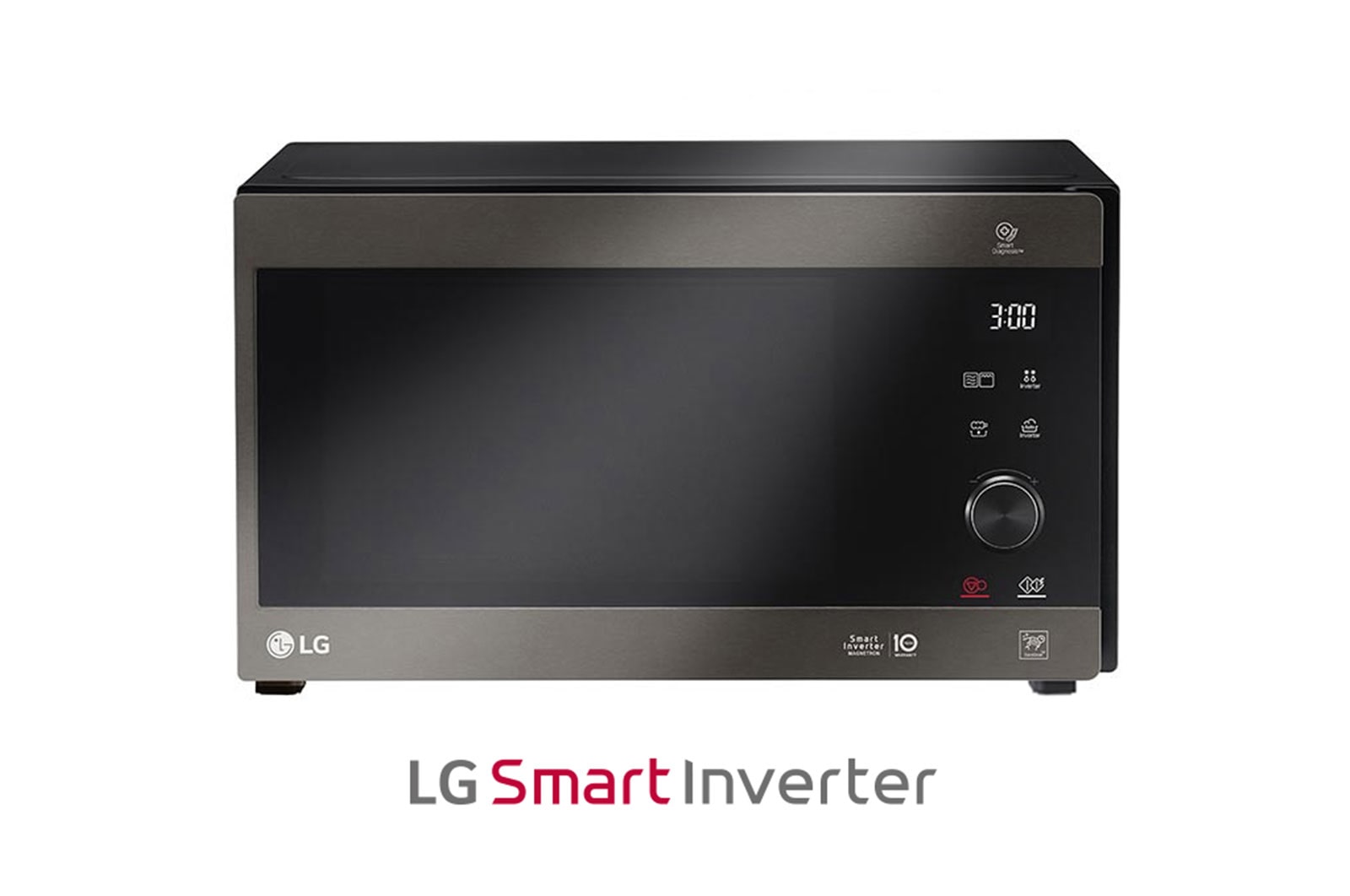 Vista frontal de Microondas con Grill Smart Inverter 1200W de 32 litros MH7265CPT
