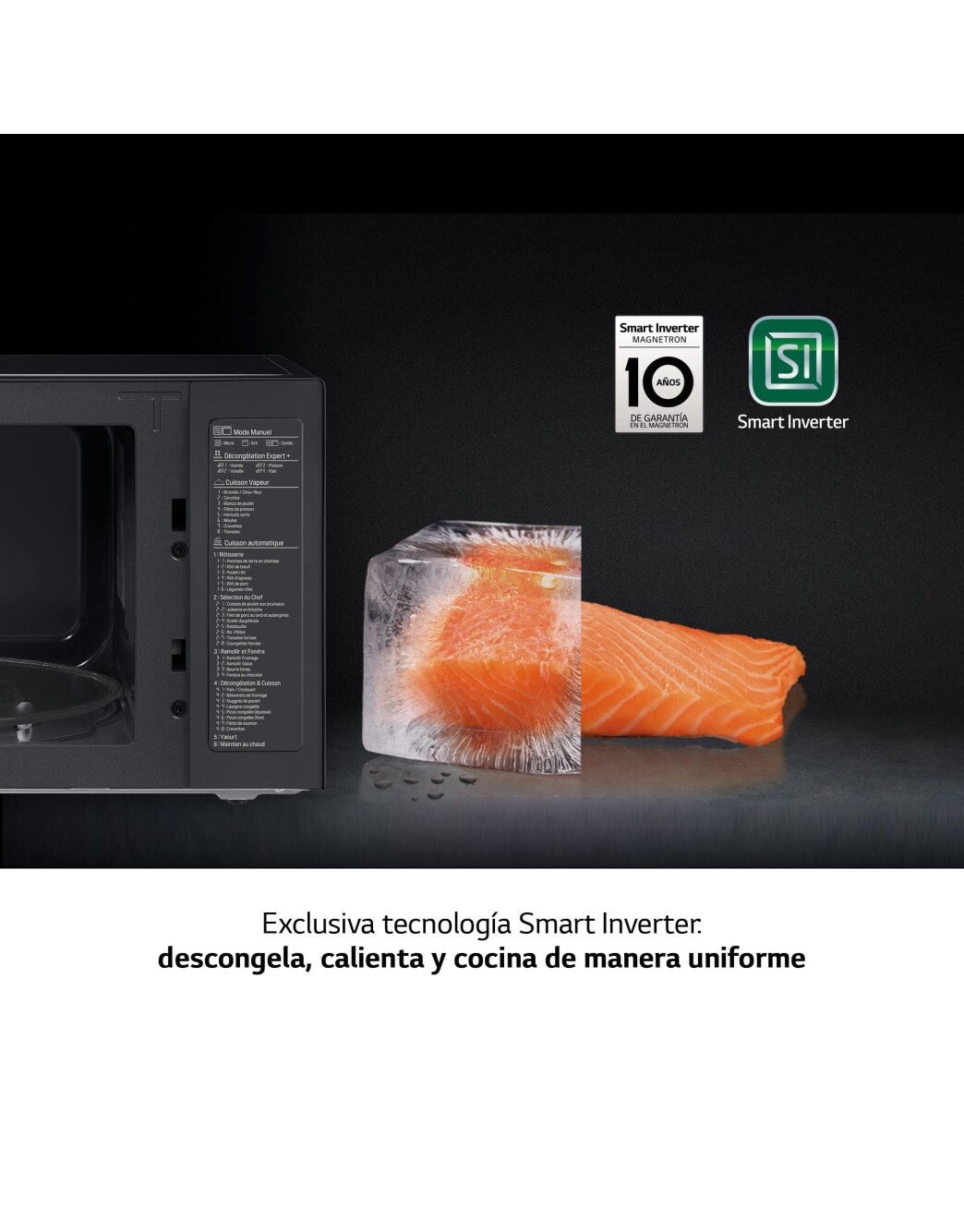 LG Microonde Con Grill MH7265DPS 32L - Nero, 1000W, Tecnologia Smart Inverter - Foto 2