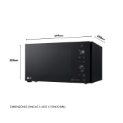 LG Microondas Grill Smart Inverter 1200W de 32 litros, MH7265DPS