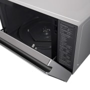 LG Horno Convección Microondas 4 en 1  Smart Inverter, con función freidora de aire,  color Acero-Negro 1100W de 39 litros, MJ3965ACS