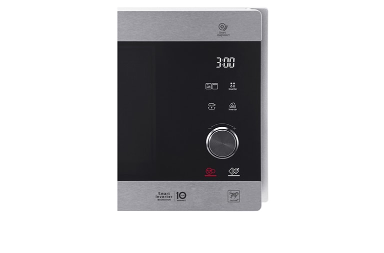 LG Microondas Grill Inox Smart Inverter 1000W de 25 litros, MH6565CPS