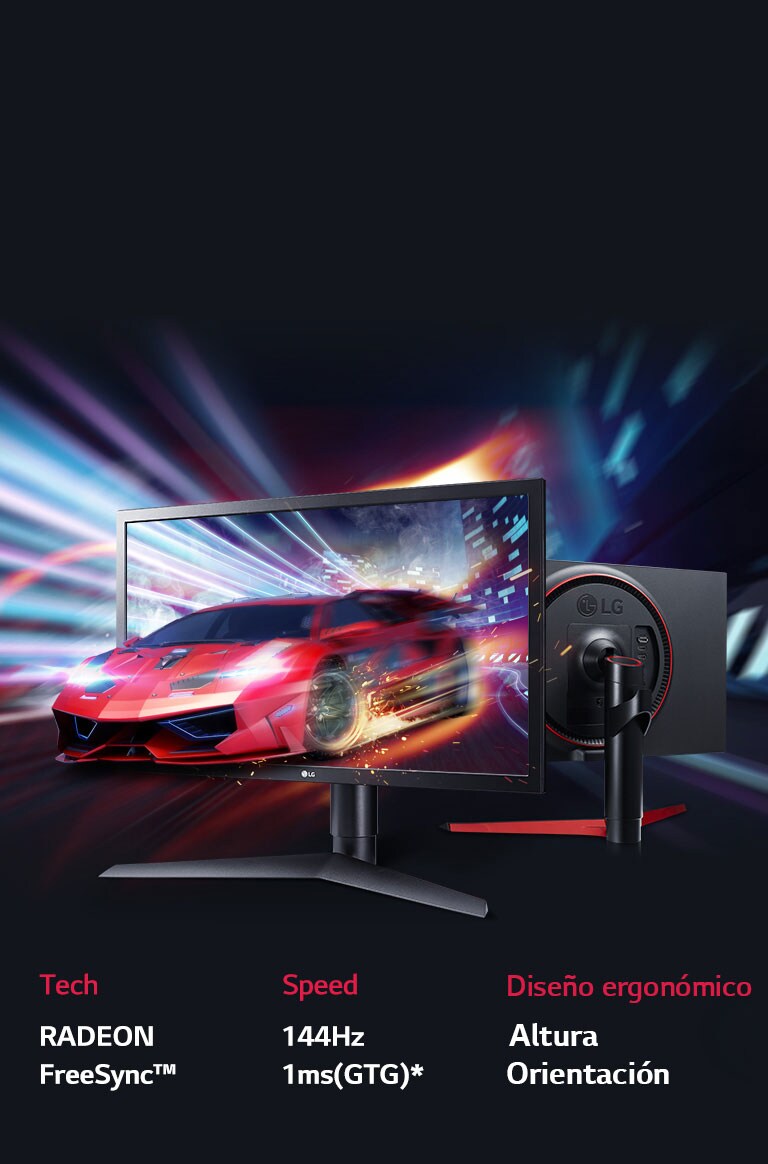 Monitor GAMING ULTRAGEAR 24GL650-B de 59,8 cm (23,6