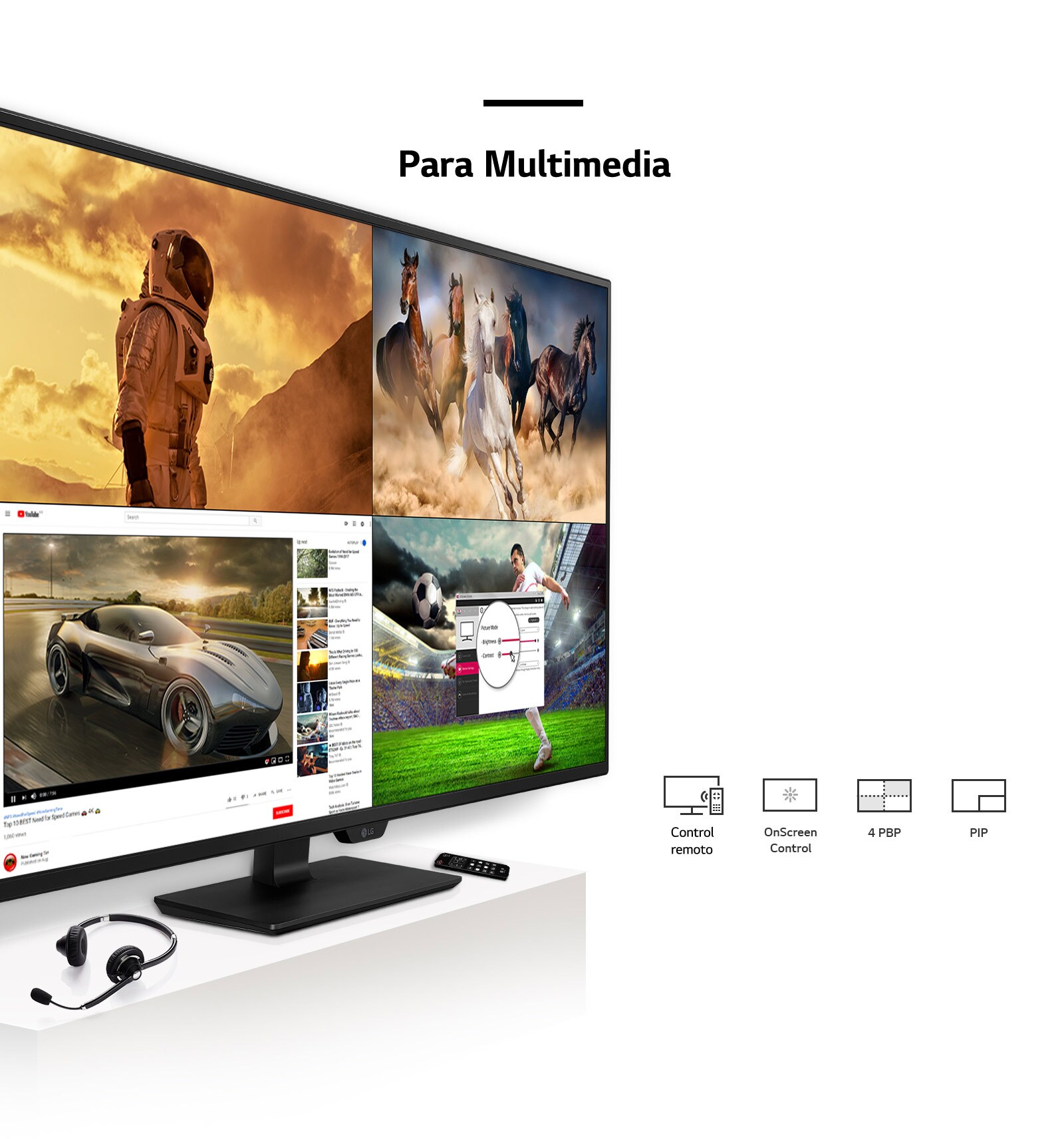 LG 43UN700P-B - Monitor UHD profesional (Panel IPS: 3840x2160