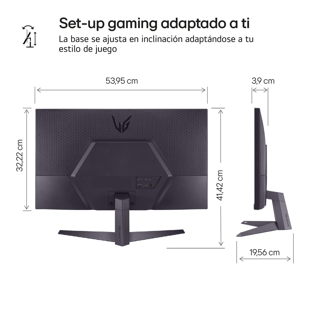 LG Monitor Ultragear, 24", Full HD (1920 x 1080), 180 Hz, 1 ms, AMD FreeSync, HDR10, Black Stabilizer, 24GS50F-B.EEU