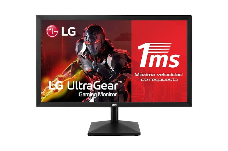 LG Monitor 24MK400H-B de 60,4 cm (24 pulgadas) 1366 x 768 con panel TN 16:9, F, 24MK400H-B